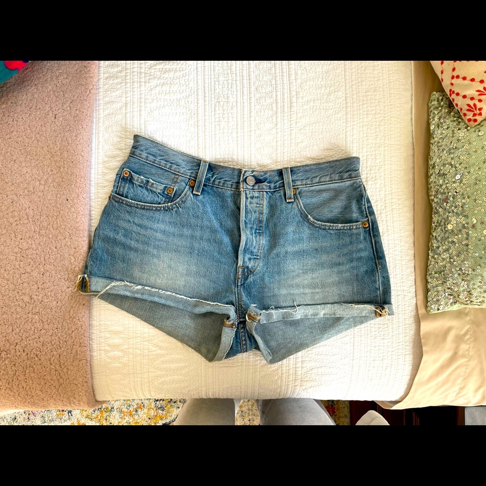 Levi’s Denim Shorts. Waist size 30”